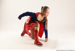 VIKY SUPERGIRL KNEELING POSE